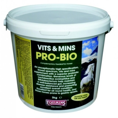 EQUIMINS Pro-Bio Suplement- Suplement ze zwiększoną zawartością probiotyków dla koni - 1.5kg
